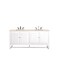 James Martin Vanities Athens 72in Double Vanity, Glossy White w/ 3 CM Eternal Marfil Top E645-V72-GW-3EMR - alternate 6